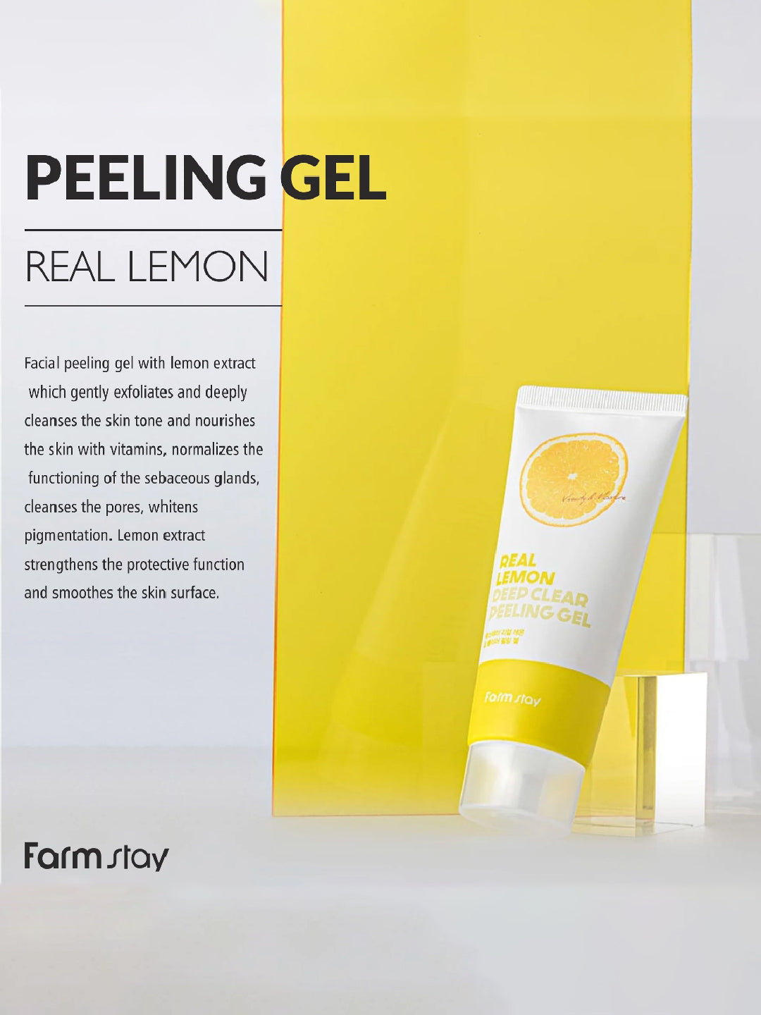 FARMSTAY Real Lemon Deep Clear Peeling gel 100 ml