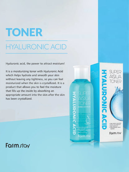 FARMSTAY Hyaluronic Acid Super Aqua Toner 200 ml