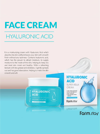 FARMSTAY Hyaluronic Acid Super Aqua Cream 100 ml