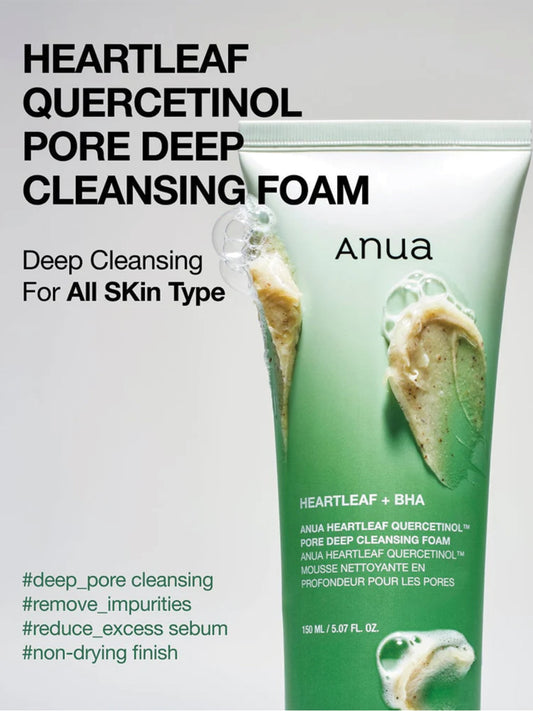 Anua Heartleaf Quercetinol Pore Deep cleansing Foam 150 ml