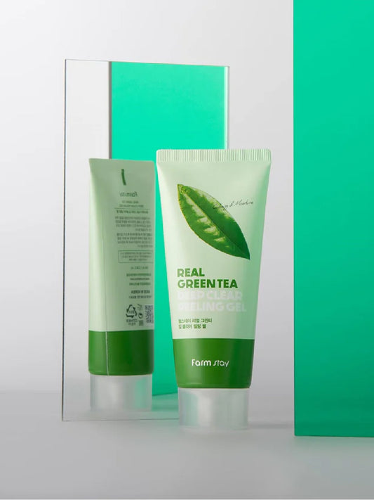 FARMSTAY Real Green Tea Clear Peeling Gel 100 ml