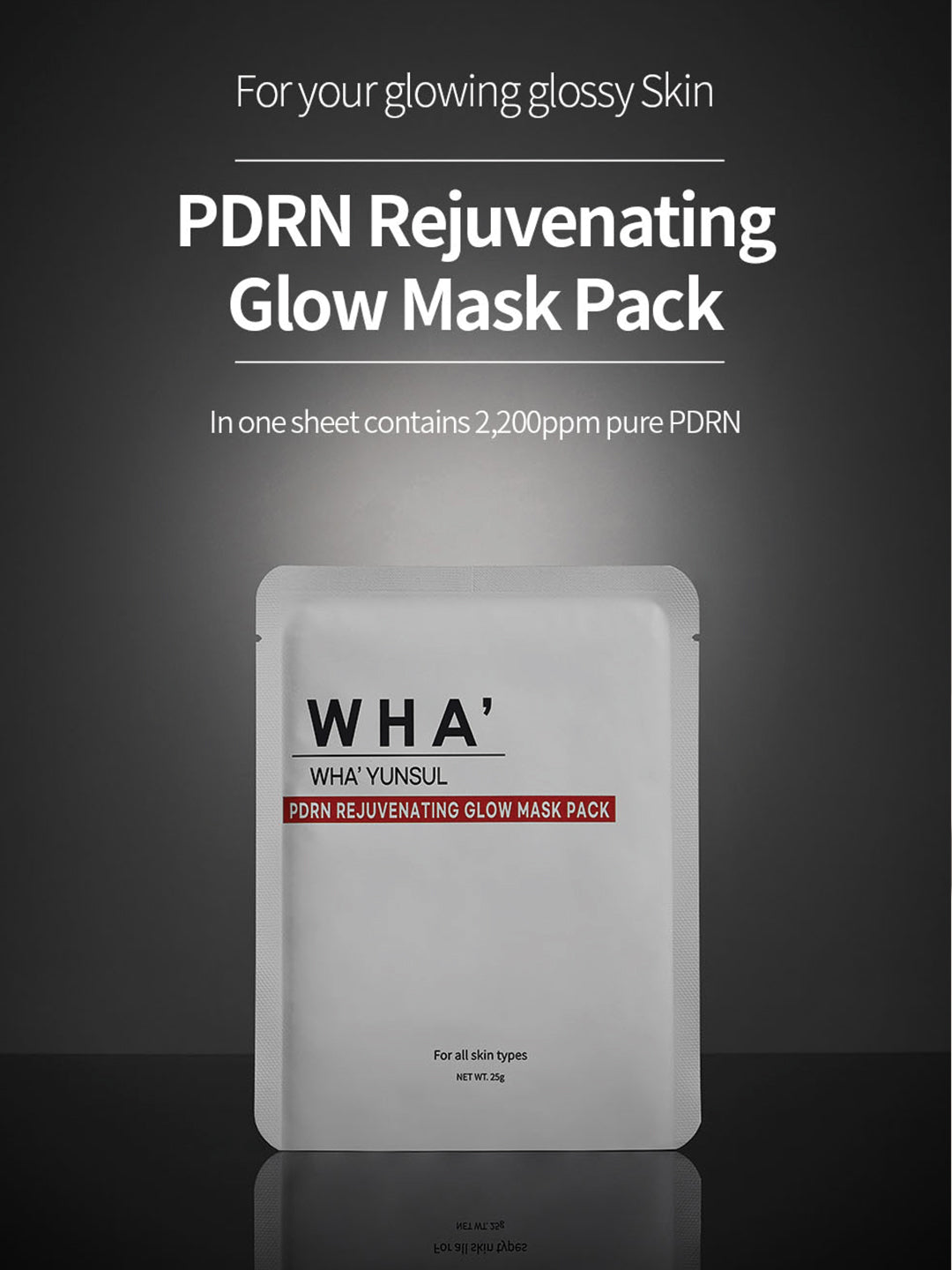 WHA'YUNSUL PDRN Rejuvenating Glow Mask pack