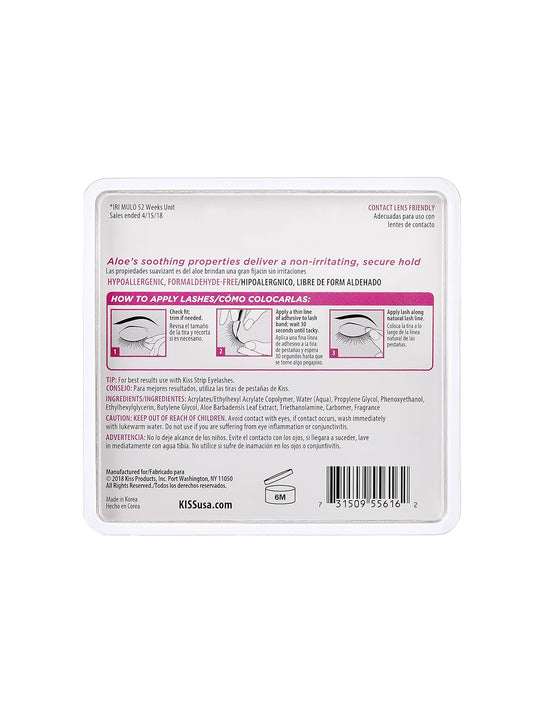 KISS 24hr STRIP EYELASH ADHESIVE-CLEAR