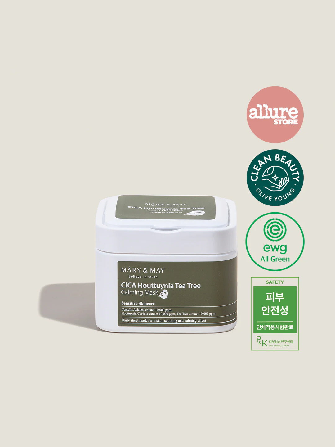Mary&May Cica Houttuynia Tea Tree Calming Mask 30EA