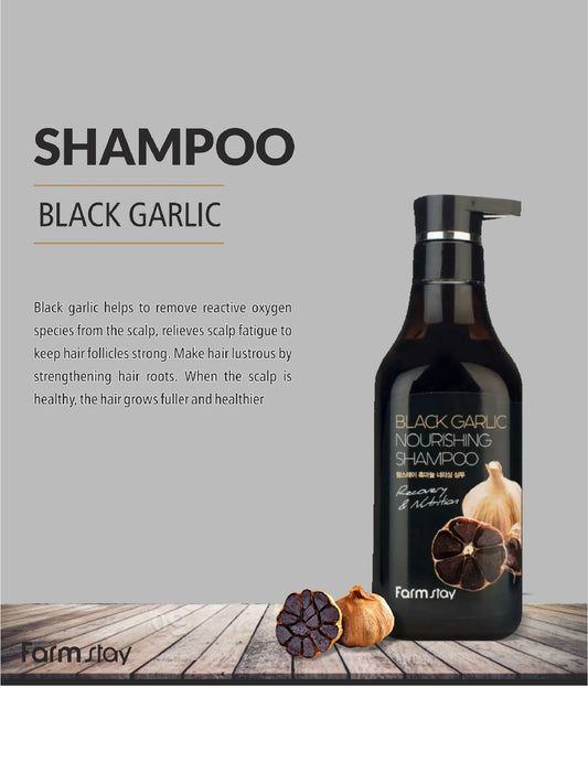 FARMSTAY Black Garlic Nourishing Shampoo 530 ml