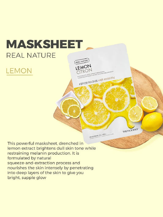 The Face Shop Real Nature Lemon Masksheet