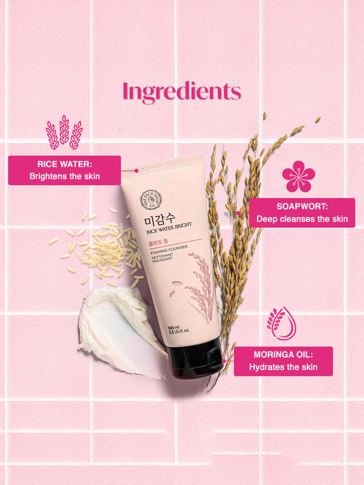 The Face Shop Rice Water Bright Cleansing Foam 100ml – view 3