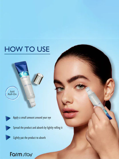 FARMSTAY COLLAGEN WATER FULL MOIST ROLLING EYE SERUM 25 ML