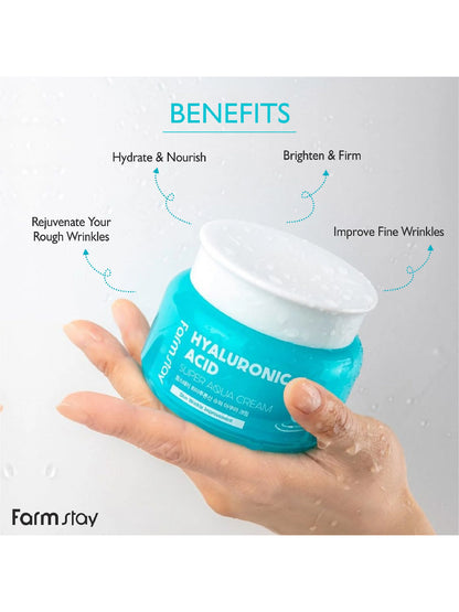FARMSTAY Hyaluronic Acid Super Aqua Cream 100 ml