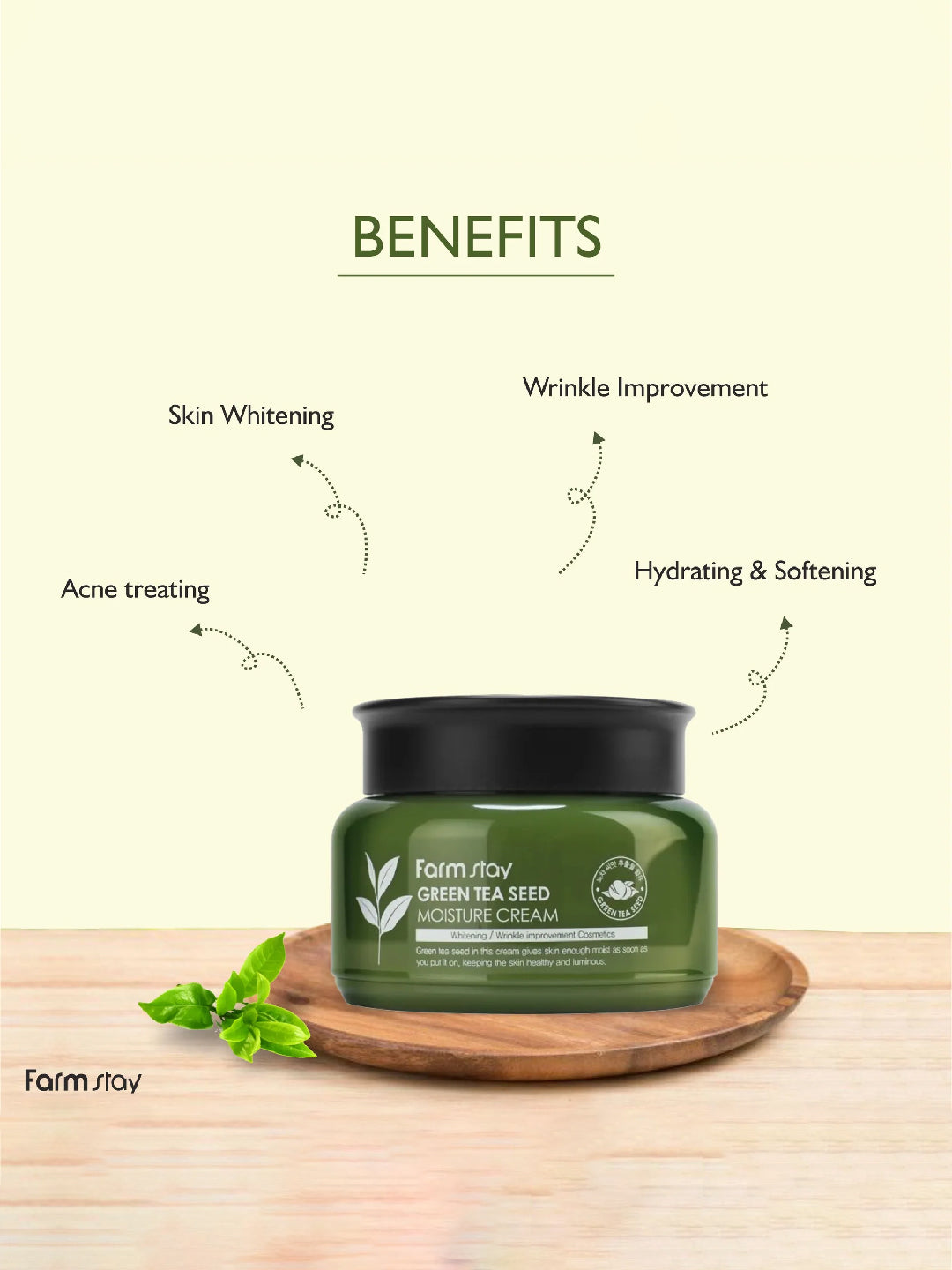 FARMSTAY Green Tea Seed Moisture Cream 100 g