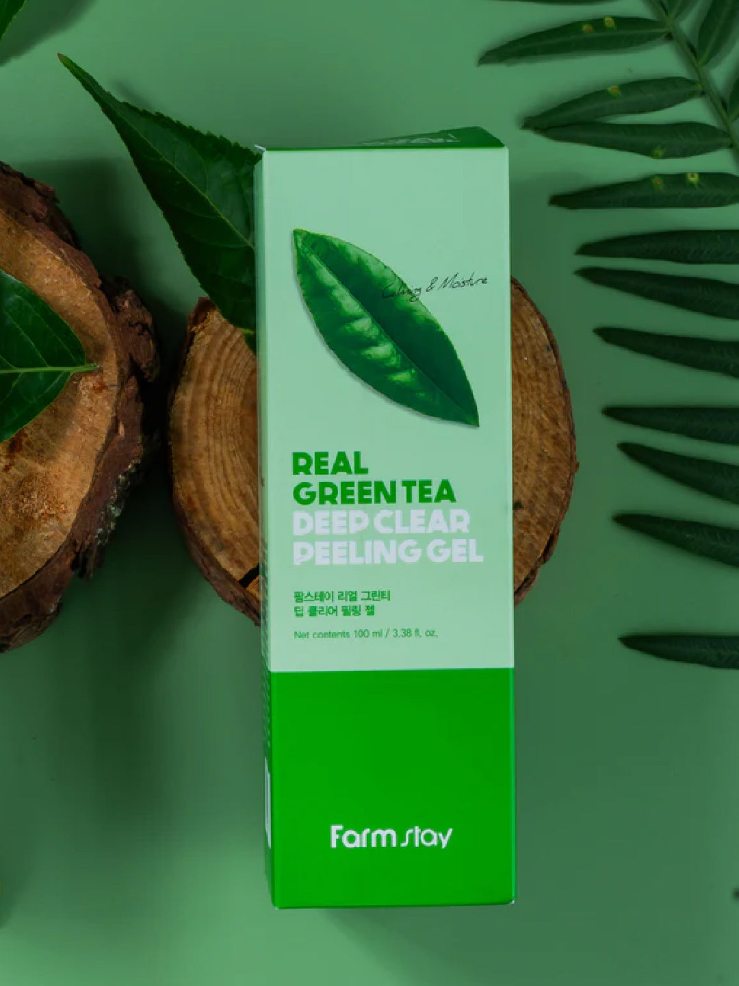 FARMSTAY Real Green Tea Clear Peeling Gel 100 ml