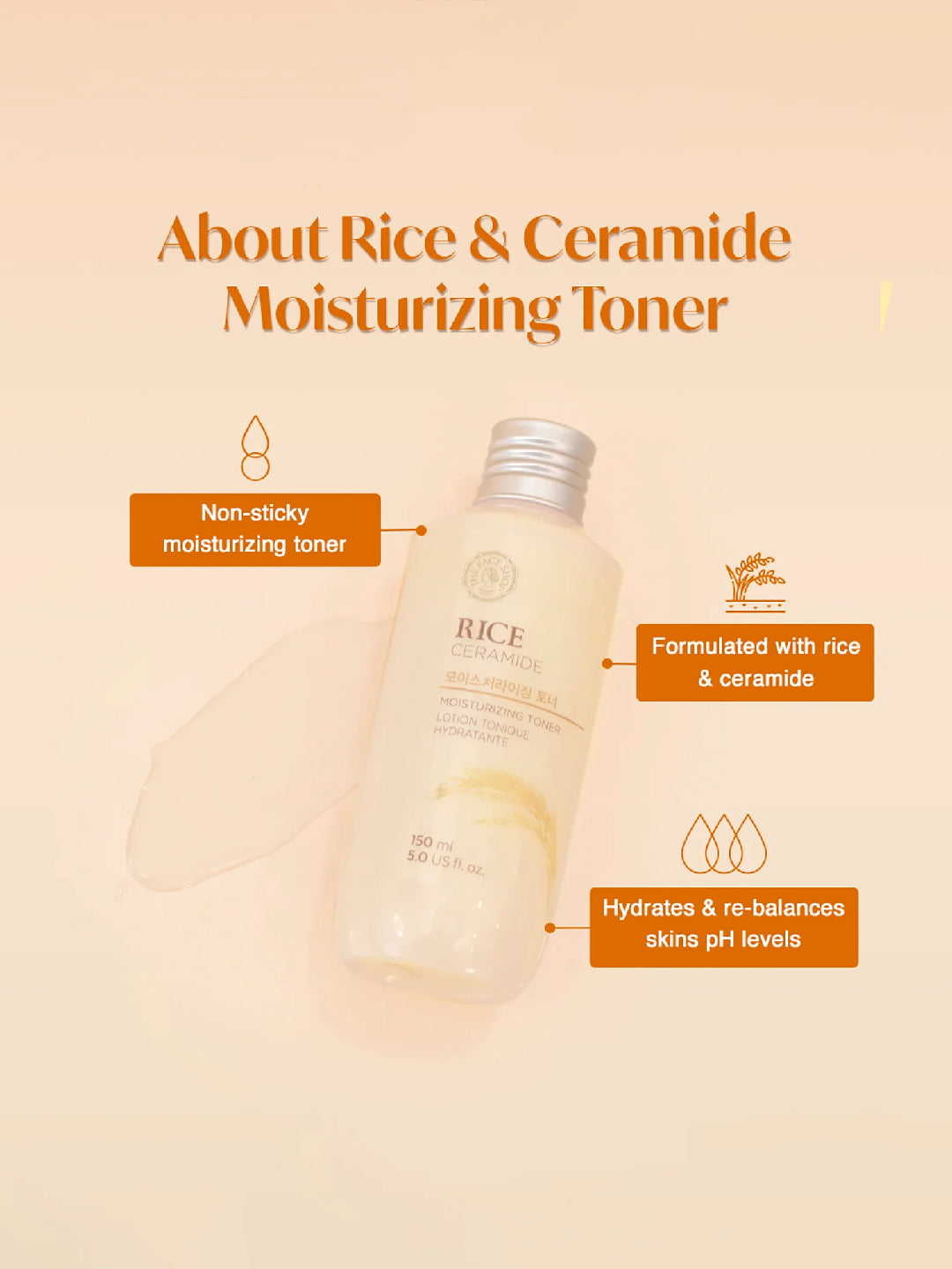 The Face Shop Rice & Ceramide Moisturizing Toner – view 3