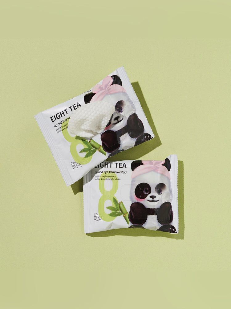 B.O.M - Eight Tea Lip and Eye Remover Pad – view 3