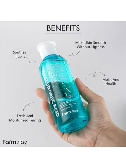 FARMSTAY Hyaluronic Acid Super Aqua Toner 200 ml