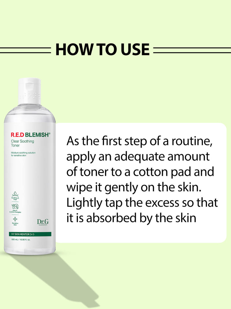 DR.G R.e.d Blemish Clear Soothing Toner – view 2