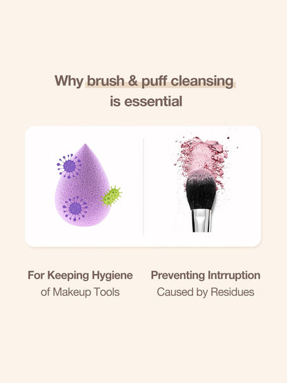 Studio 17 Brush & puff cleanser