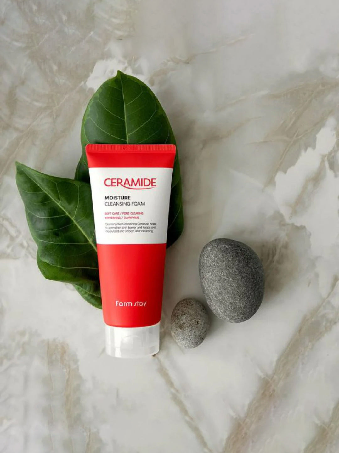 FARMSTAY CERAMIDE MOISTURE CLEANSING FOAM 180 ML