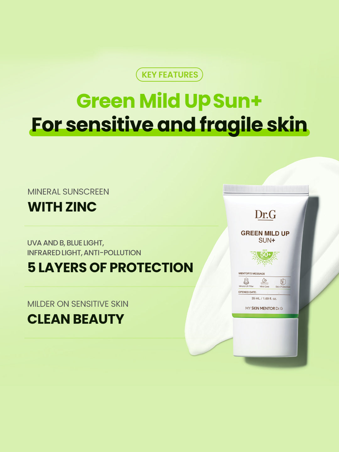 DR.G Green Mild Up Sun+ SPF50+ PA++++ – view 3