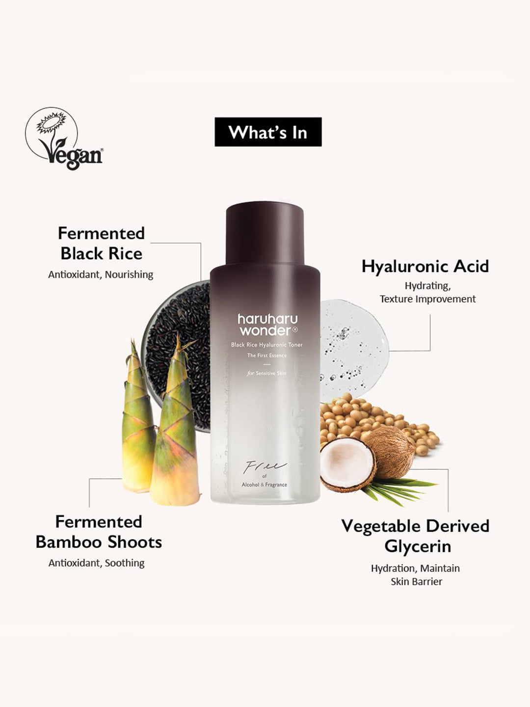 HaruHaru Wonder Black Rice Hayluronic Toner for Sensitive Skin 150ml