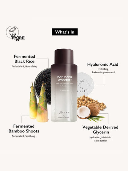 HaruHaru Wonder Black Rice Hayluronic Toner for Sensitive Skin 150ml