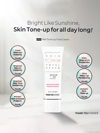 Thank you farmer Skin Tone-Up Total Cream SPF 50+ PA++++
