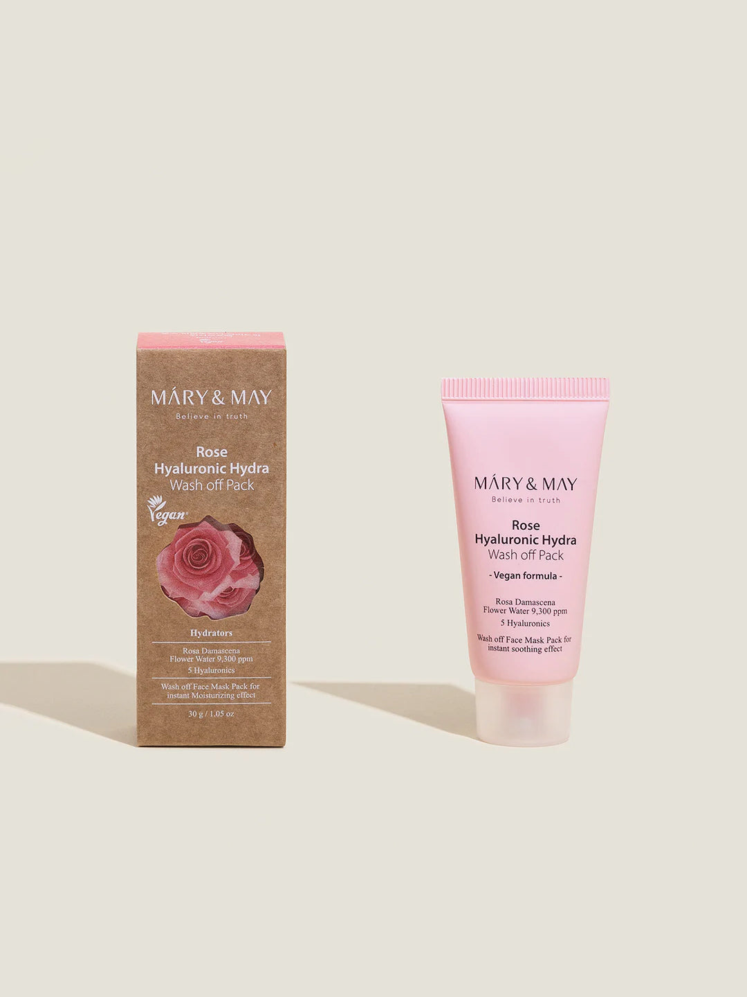 Mary&May Rose Hyaluronic Hydra Washoff Pack 30gm