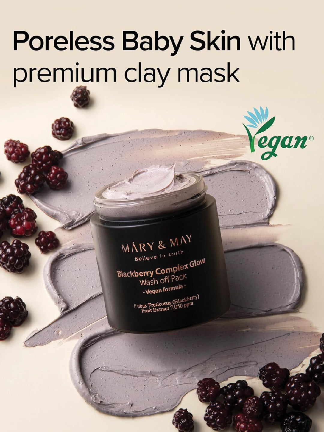 Mary&May Blackberry complex Glow Washoff Pack 125g