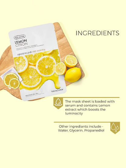 The Face Shop Real Nature Lemon Masksheet