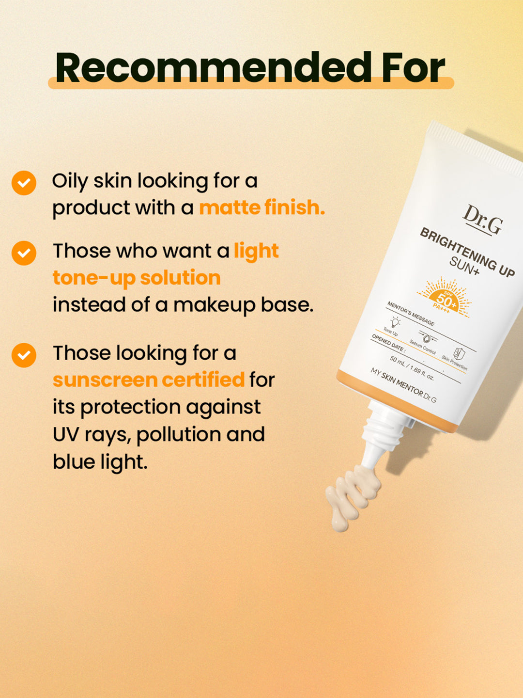 DR.G BRIGHTENING UP SUN+ SPF50+ PA+++ 50ml