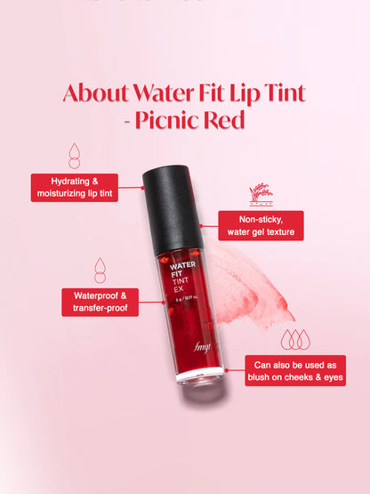 The Face Shop Rice Water Fit Lip Tint 03 Picnic Red