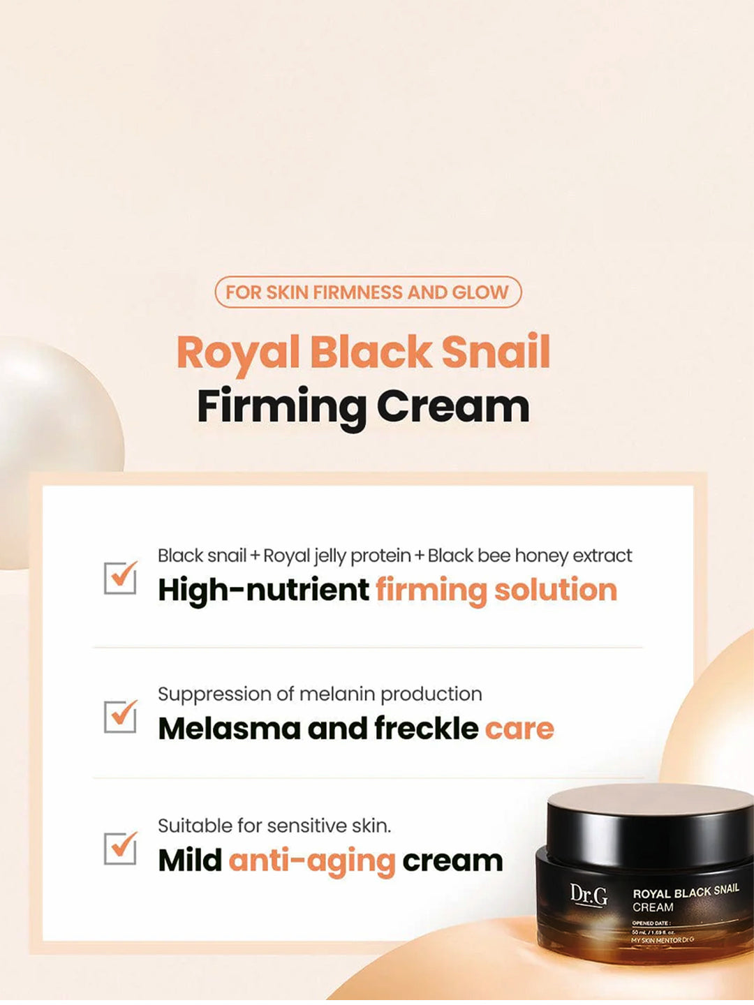 DR.G ROYAL BLACK SNAIL CREAM 50ml