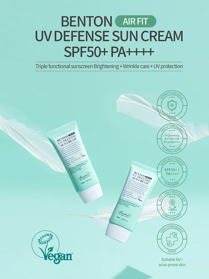 Benton Air Fit UV Defense Sun Cream SPF50 PA 50mL