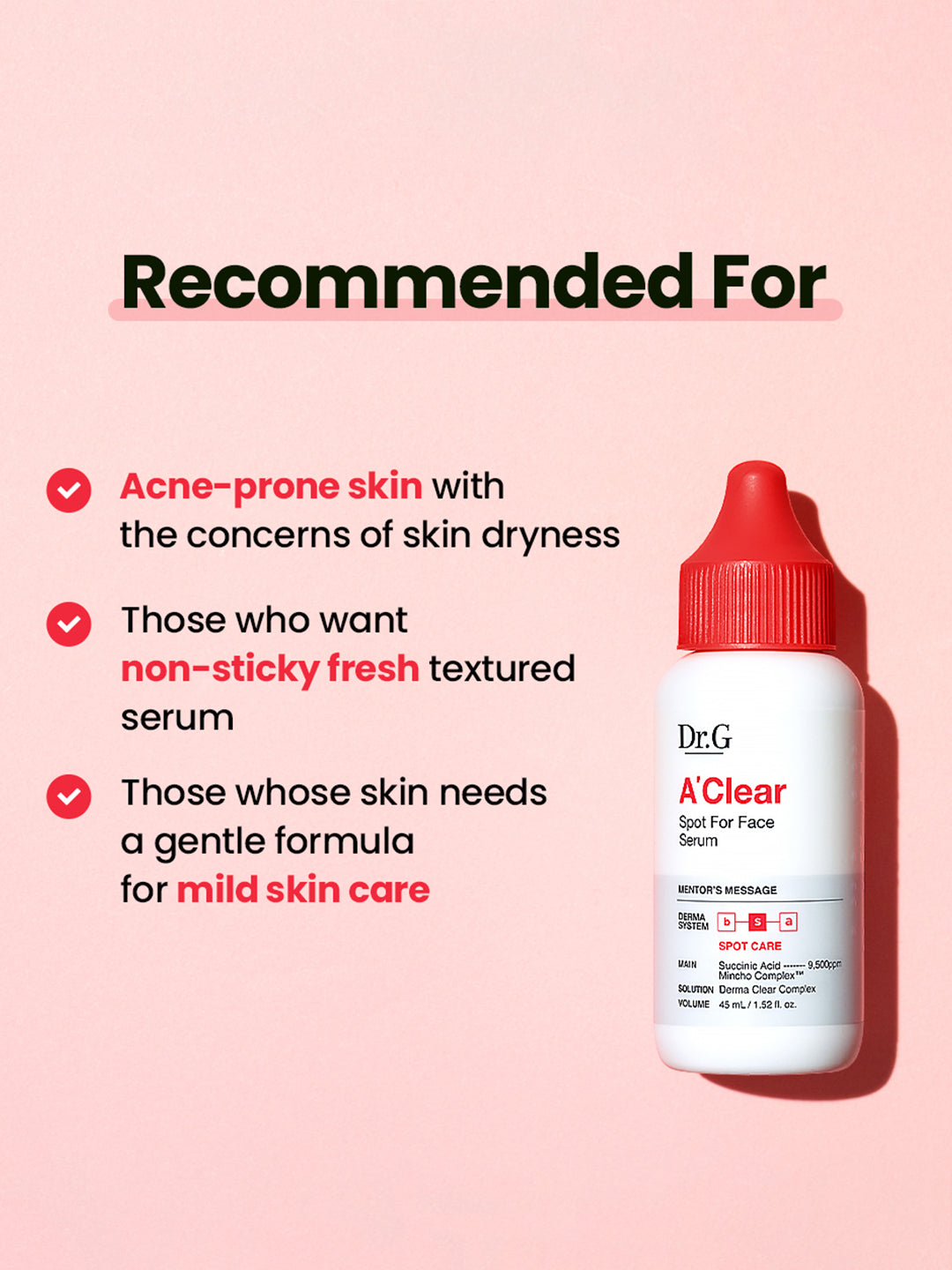 DR.G A'Clear Spot For Face Serum – view 3