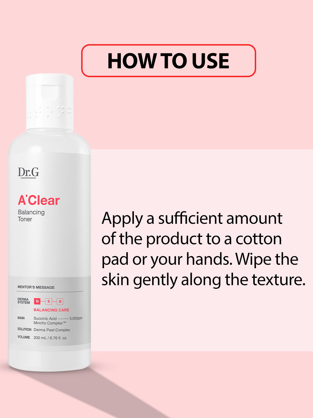 DR.G A'Clear Balancing Toner – view 3