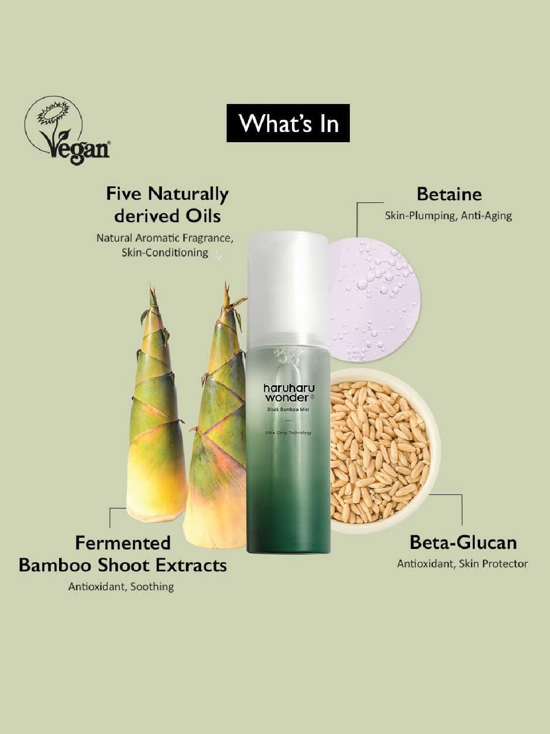 HaruHaru Wonder Black bamboo Mist 80ml