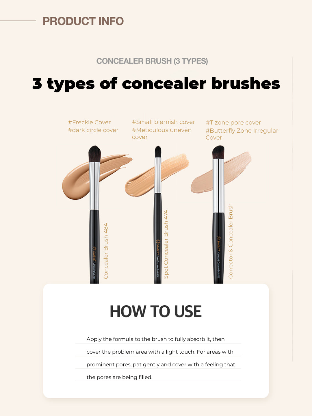 Studio 17 Corrector & Concealer brush 482