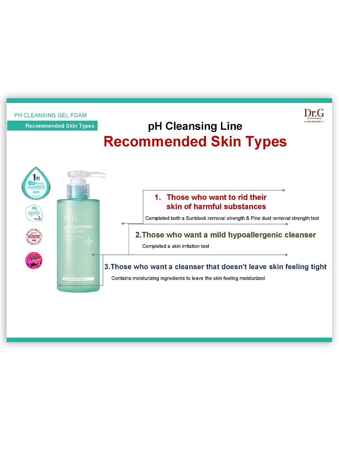 DR.G PH CLEANSING GEL FOAM 200ml