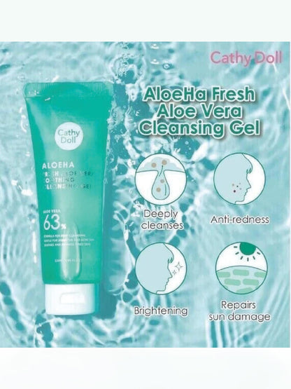 CATHY DOLL FRESH ALOEVERA SOOTHING CLEANSING GEL 120ML