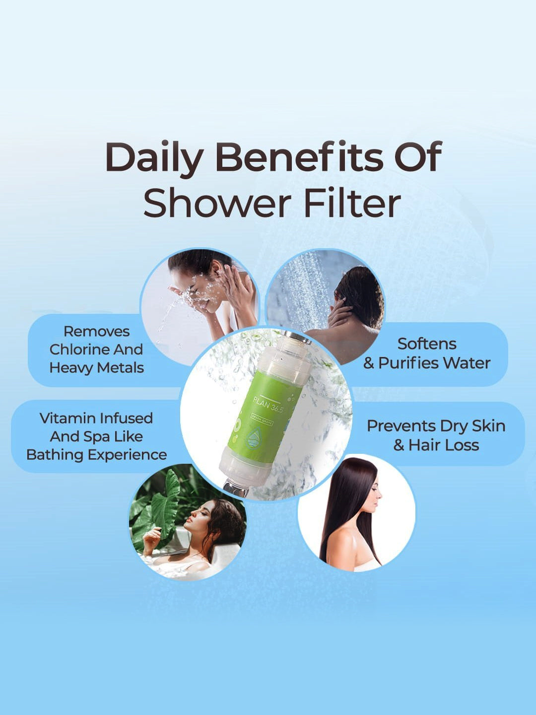 Shower Filter Green Grape(145g)