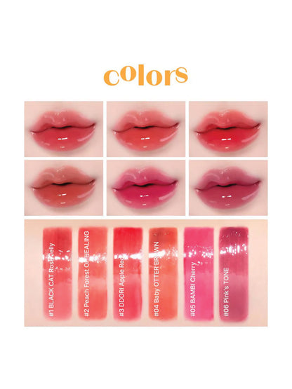 ETUDE Over Glowy Tint  03 DDORI Apple Red