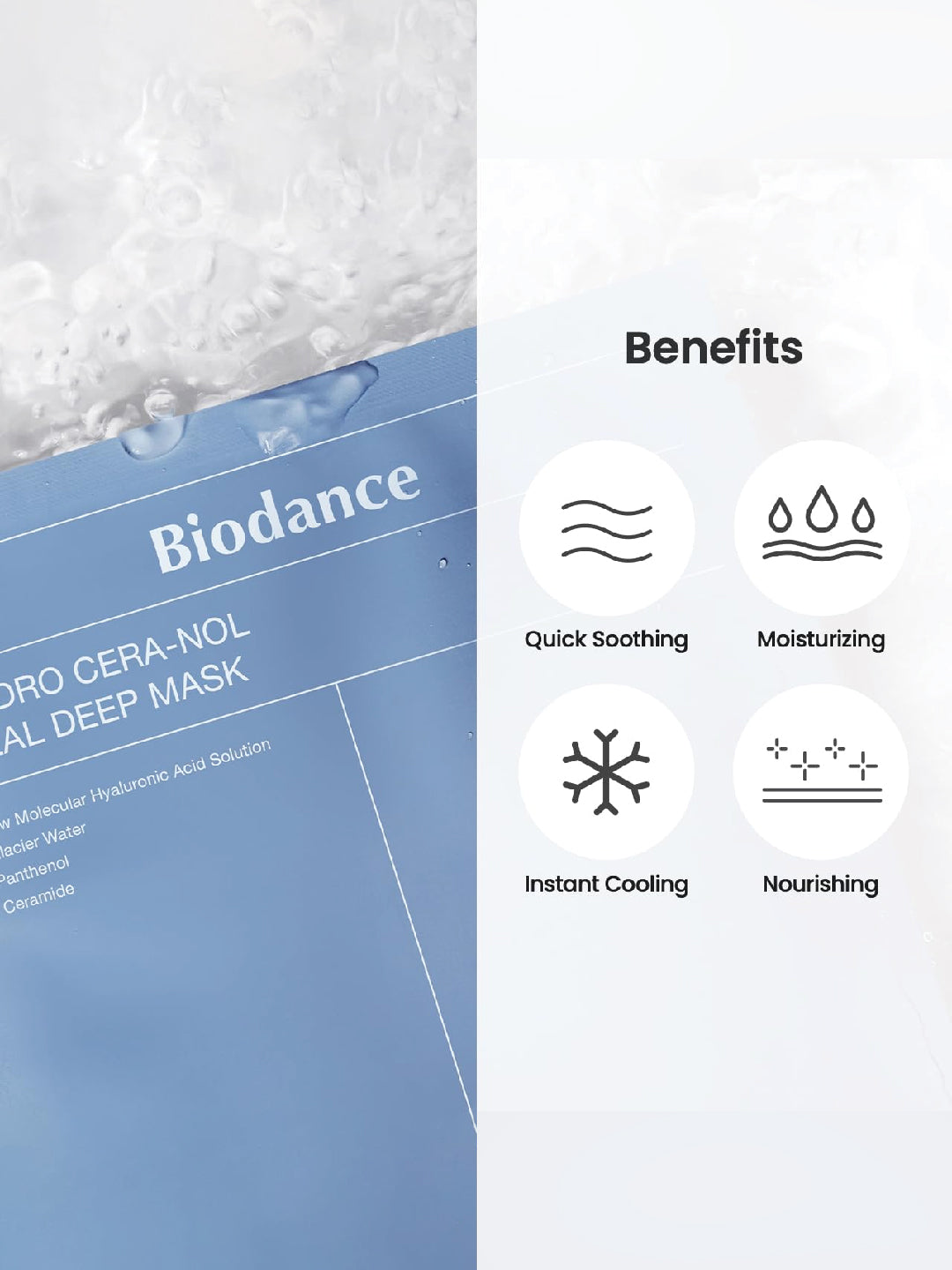 [Biodance] Hydro Cera-nol Real Deep Mask 1Box (34g*4ea)