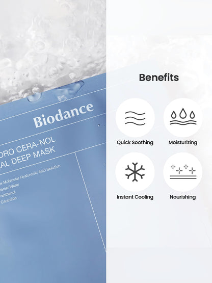 [Biodance] Hydro Cera-nol Real Deep Mask 1Box (34g*4ea)