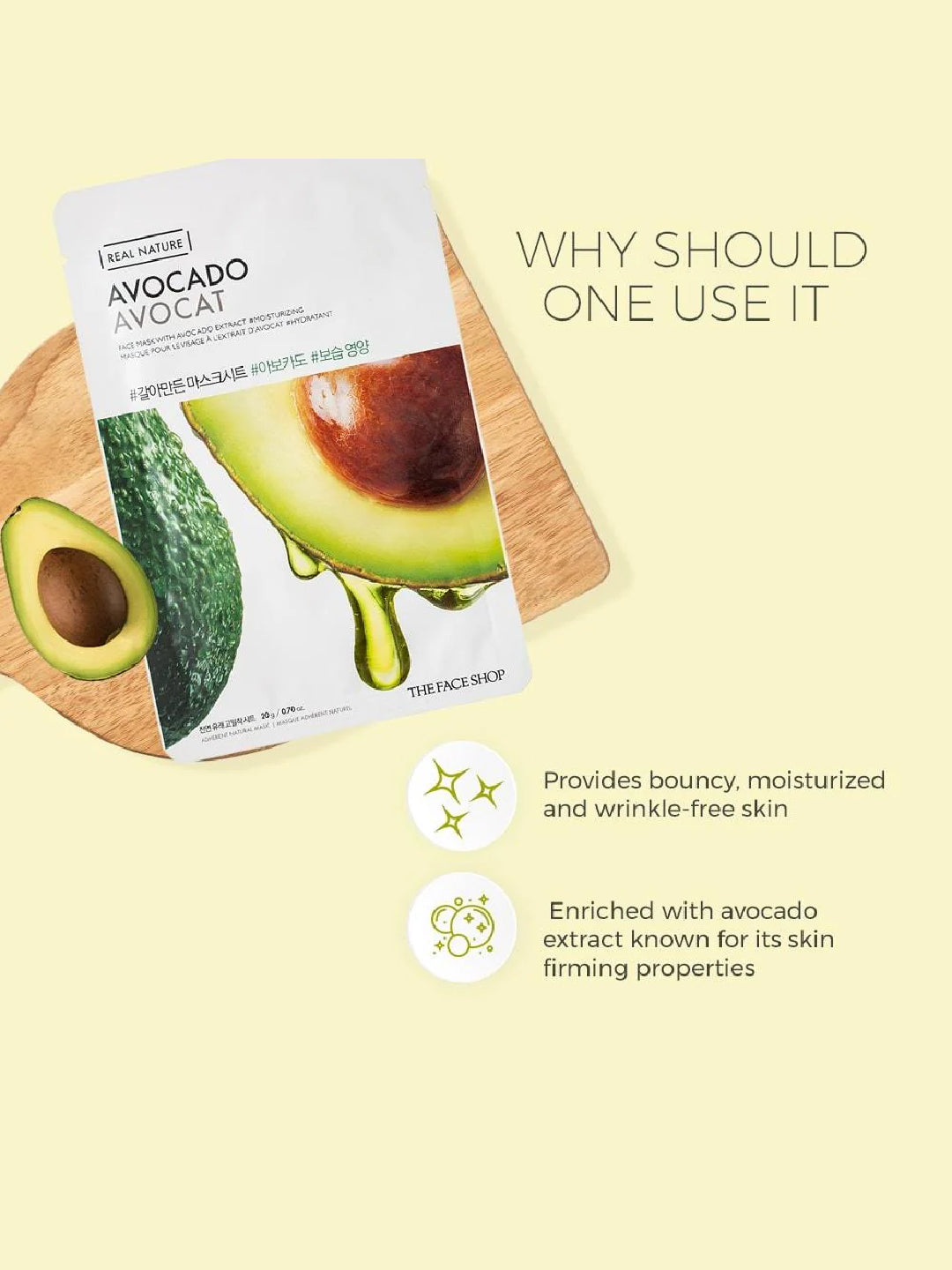 The Face Shop Real Nature Avocado Masksheet