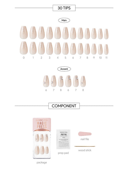 DASHING DIVA MAGICPRESS Crystal Champagne