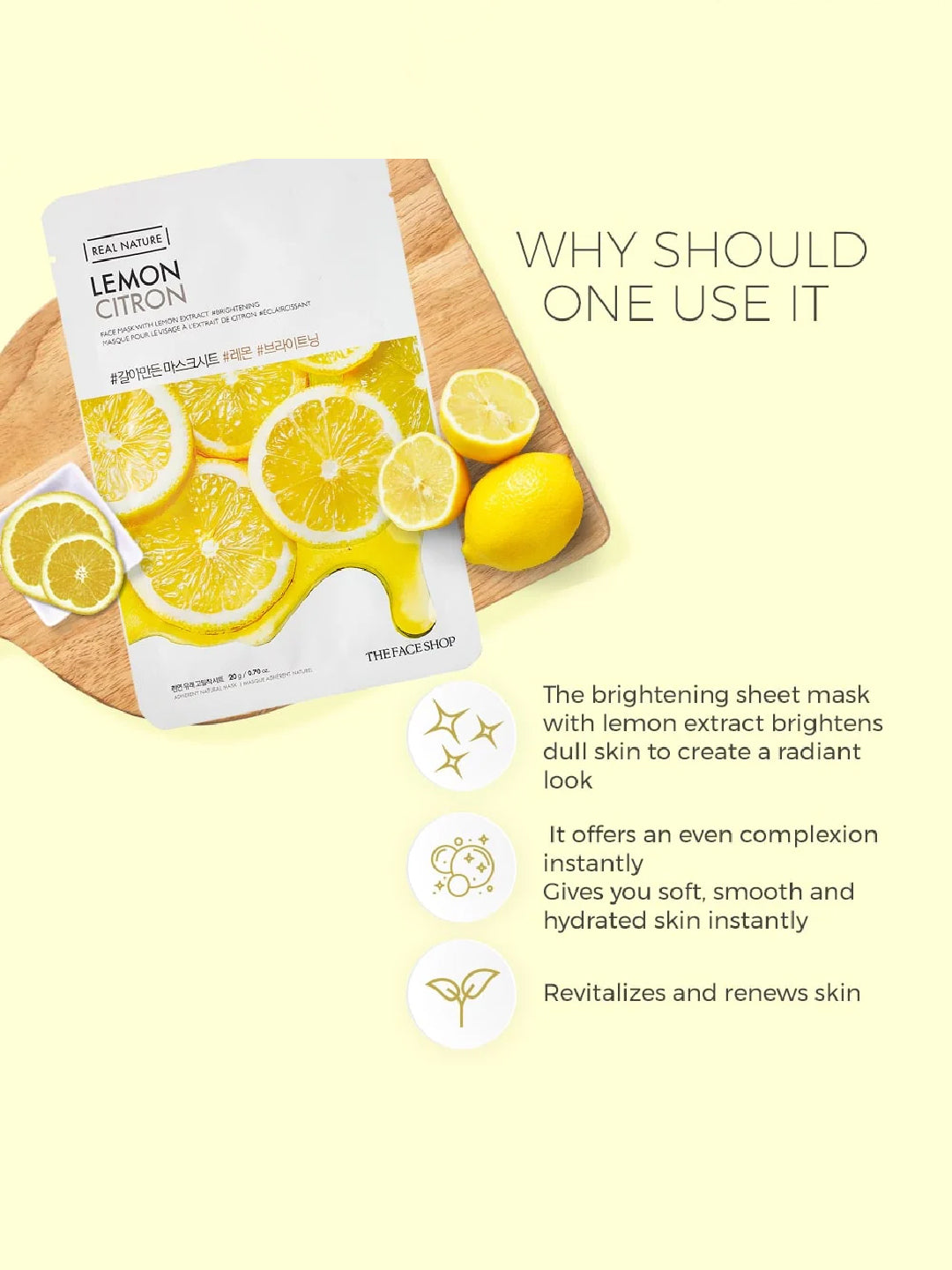 The Face Shop Real Nature Lemon Masksheet