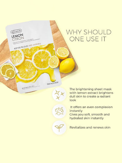 The Face Shop Real Nature Lemon Masksheet