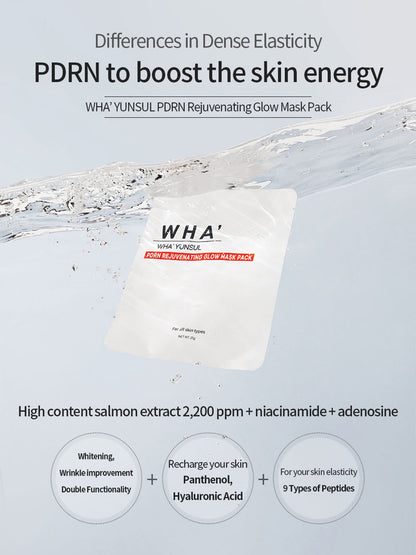 WHA'YUNSUL PDRN Rejuvenating Glow Mask pack