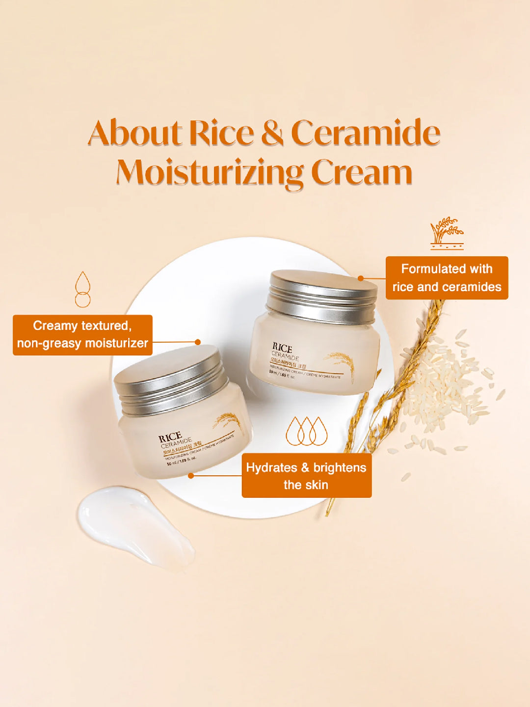 The Face Shop Rice & Ceramide Moisturizing Cream – view 4