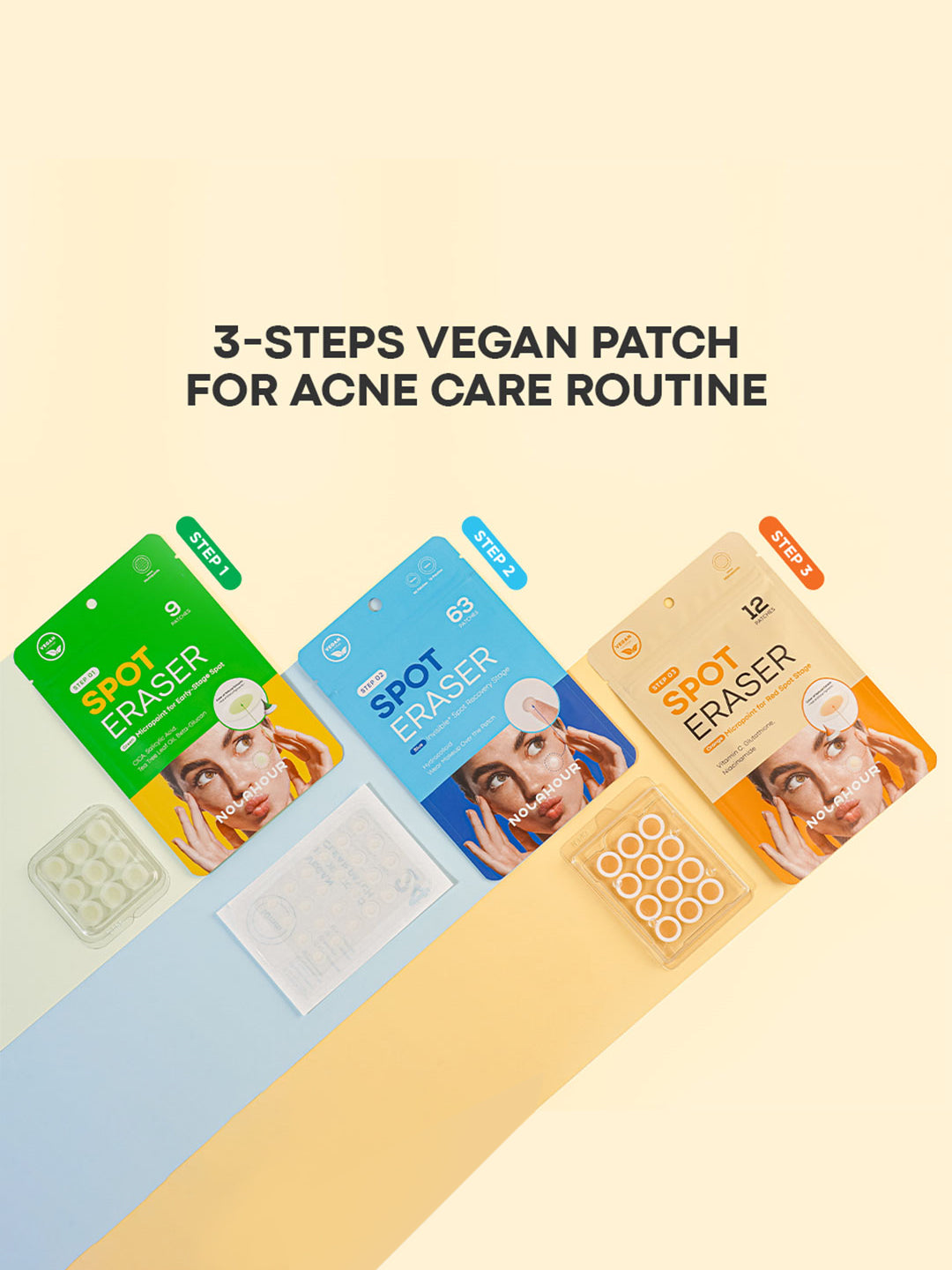 NOLAHOUR Spot Eraser 3 Steps (Acne Patch) 84 Patches