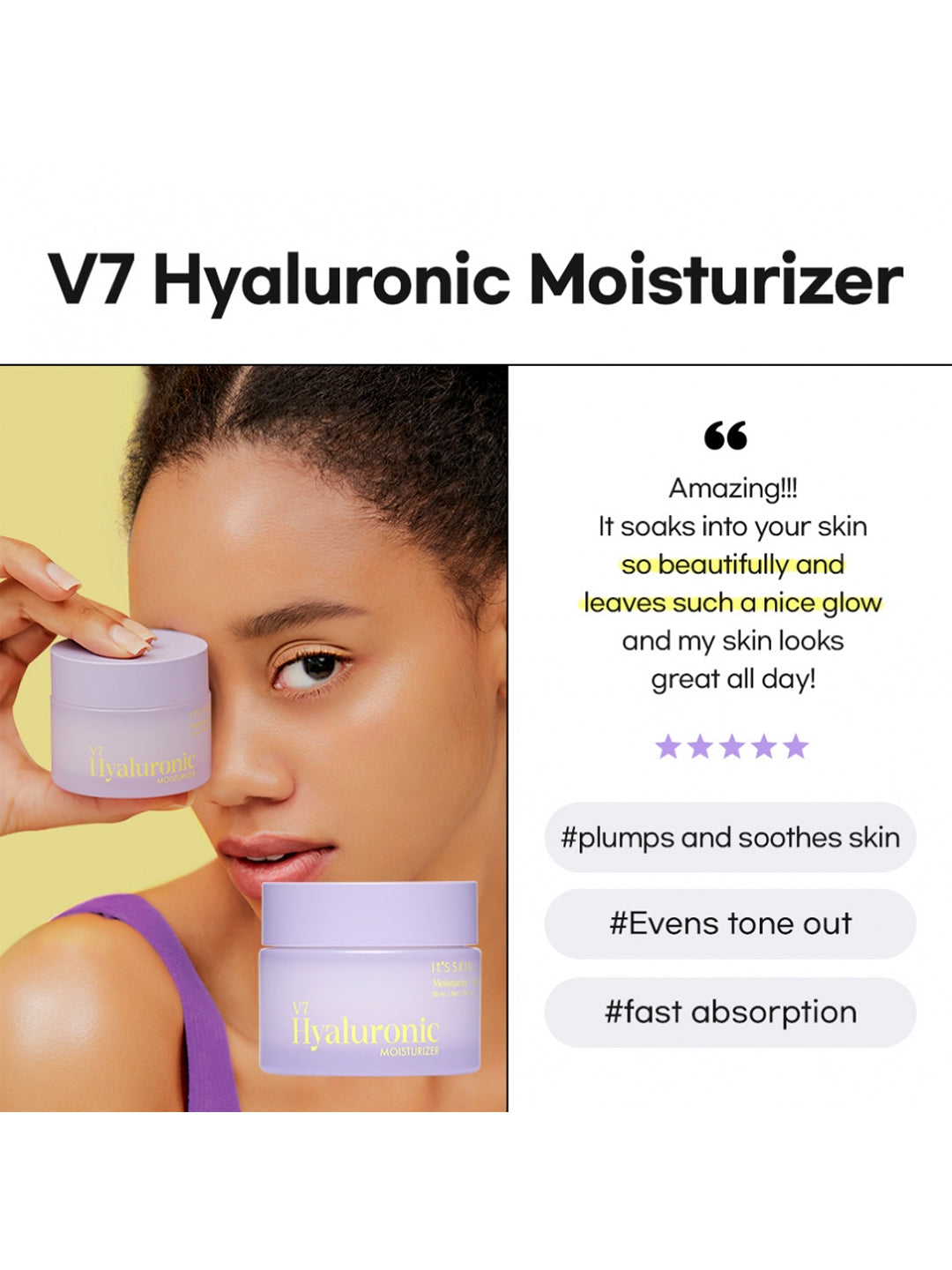 It's Skin V7 Hyaluronic Moisturizer  50ml